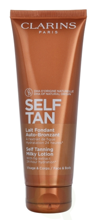 Clarins Self Tan Self Tanning Milky Lotion 125 ml Face & Body, 24-hour Hydration ryhmässä KAUNEUS JA TERVEYS / Ihonhoito / Rusketus / Itseruskettava @ TP E-commerce Nordic AB (C48927)