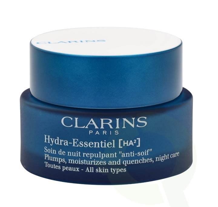 Clarins Hydra-Essentiel Night Cream 50 ml All Skin Types ryhmässä KAUNEUS JA TERVEYS / Ihonhoito / Kasvot / Kasvovoide @ TP E-commerce Nordic AB (C48991)