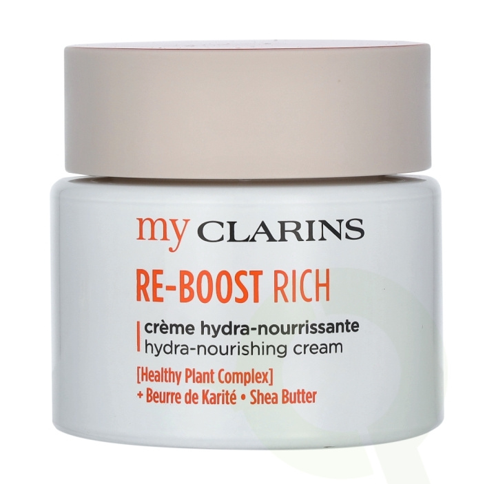 Clarins Re-Boost Rich Hydra-Nourishing Cream 50 ml Dry And Sensitive Skin ryhmässä KAUNEUS JA TERVEYS / Ihonhoito / Kasvot / Kasvovoide @ TP E-commerce Nordic AB (C49004)