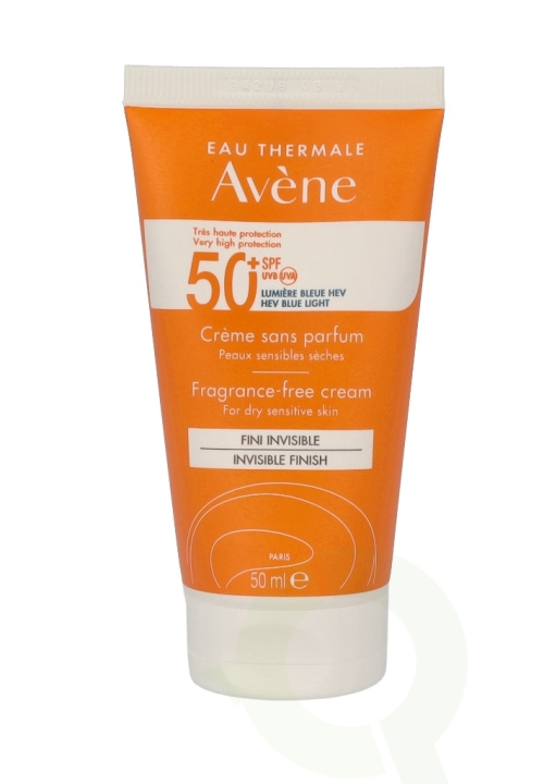 Avene High Protection Unscented Cream SPF50+ 50 ml For Dry Sensitive Skin ryhmässä KAUNEUS JA TERVEYS / Ihonhoito / Rusketus / Aurinkosuoja @ TP E-commerce Nordic AB (C49311)