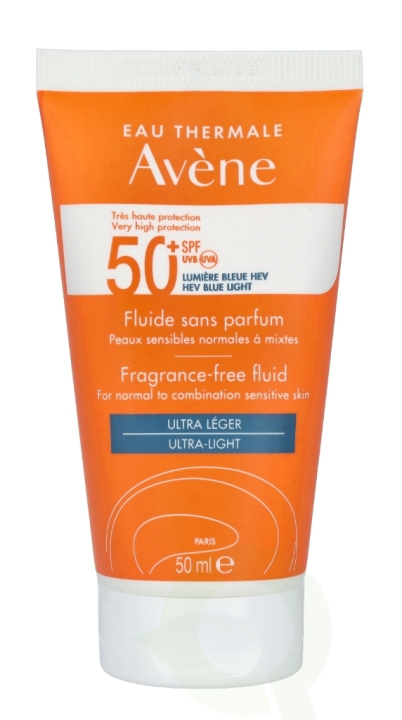 Avene High Protection Unscented Fluid SPF50+ 50 ml ryhmässä KAUNEUS JA TERVEYS / Ihonhoito / Rusketus / Aurinkosuoja @ TP E-commerce Nordic AB (C49312)