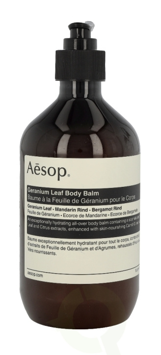 AESOP Geranium Leaf Body Balm 500 ml ryhmässä KAUNEUS JA TERVEYS / Ihonhoito / Kehon hoito / Vartalovoide @ TP E-commerce Nordic AB (C49331)