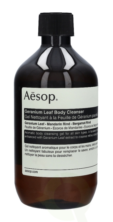 AESOP Geranium Leaf Body Cleanser 500 ml With Srew Cap ryhmässä KAUNEUS JA TERVEYS / Ihonhoito / Kehon hoito / Kylpy- ja suihkugeelit @ TP E-commerce Nordic AB (C49332)