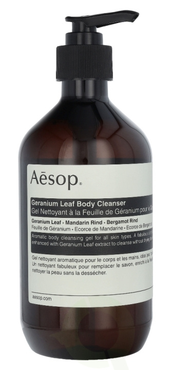 AESOP Geranium Leaf Body Cleanser 500 ml ryhmässä KAUNEUS JA TERVEYS / Ihonhoito / Kehon hoito / Kylpy- ja suihkugeelit @ TP E-commerce Nordic AB (C49333)
