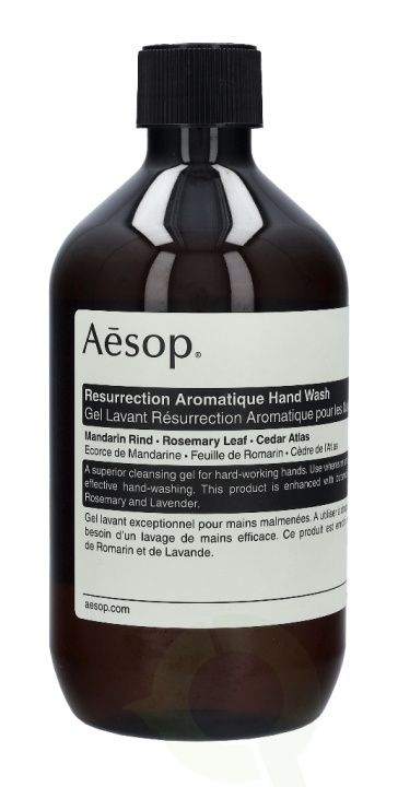 AESOP Resurrection Aromatique Hand Wash 500 ml With Screw Cap ryhmässä KAUNEUS JA TERVEYS / Ihonhoito / Kehon hoito / Kylpy- ja suihkugeelit @ TP E-commerce Nordic AB (C49347)
