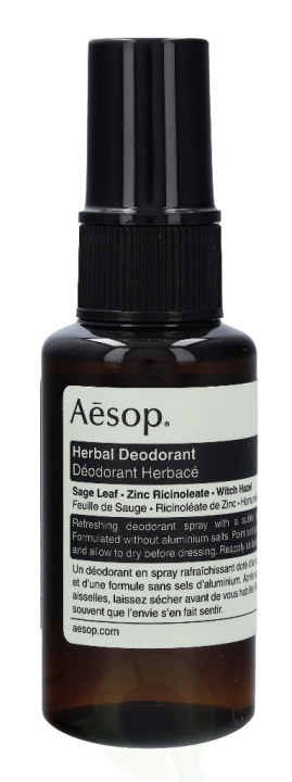AESOP Herbal Deodorant Spray 50 ml ryhmässä KAUNEUS JA TERVEYS / Tuoksut & Parfyymit / Deodorantit / Naisten deodorantit @ TP E-commerce Nordic AB (C49365)