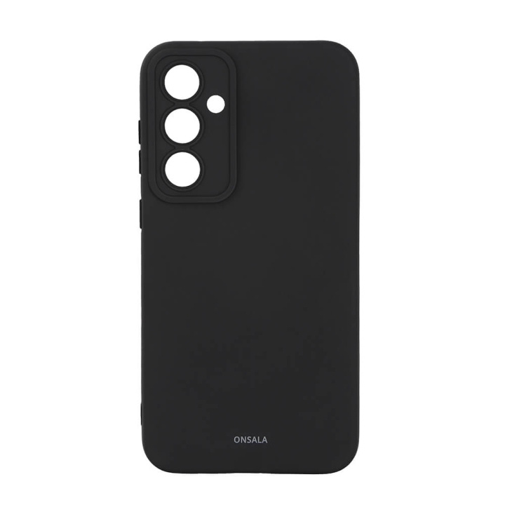 Onsala Backcover Sil Touch Samsung S23 FE 5G Black ryhmässä ÄLYPUHELIMET JA TABLETIT / Puhelimen suojakotelo / Samsung @ TP E-commerce Nordic AB (C49427)