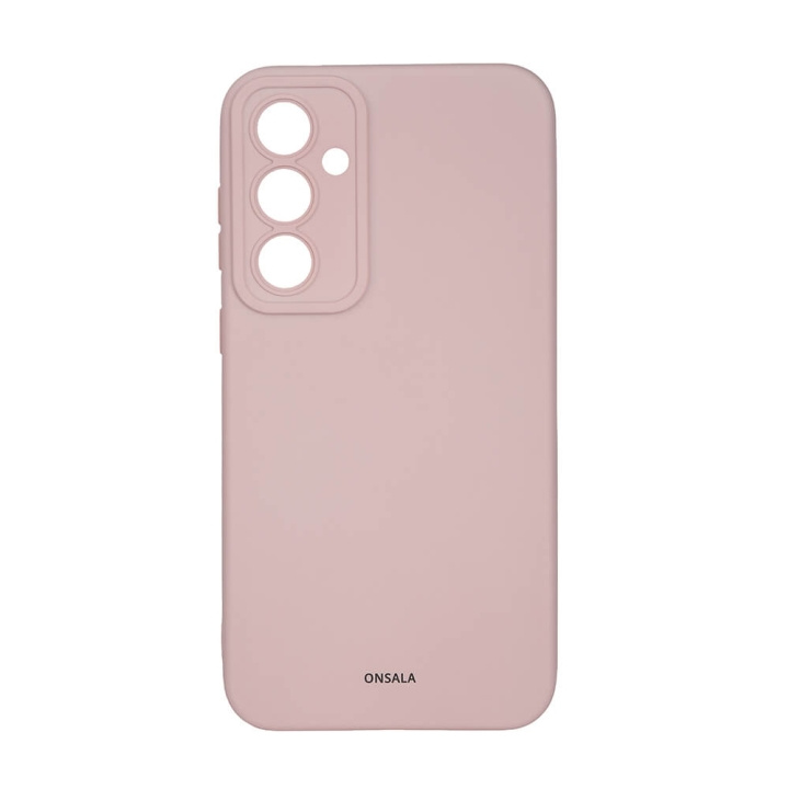 Onsala Backcover Sil Touch Samsung S23 FE 5G Chalk Pink ryhmässä ÄLYPUHELIMET JA TABLETIT / Puhelimen suojakotelo / Samsung @ TP E-commerce Nordic AB (C49428)