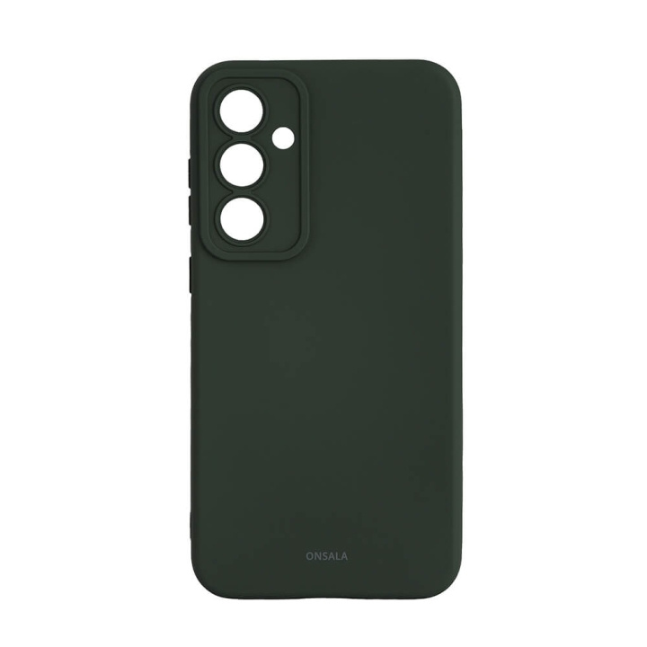 Onsala Backcover Sil Touch Samsung S23 FE 5G Olive Green ryhmässä ÄLYPUHELIMET JA TABLETIT / Puhelimen suojakotelo / Samsung @ TP E-commerce Nordic AB (C49429)