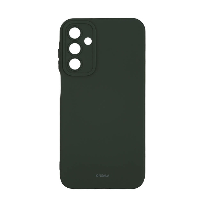 Onsala Backcover Sil Touch Samsung A15 5G/A15 4G Olive Green ryhmässä ÄLYPUHELIMET JA TABLETIT / Puhelimen suojakotelo / Samsung @ TP E-commerce Nordic AB (C49432)