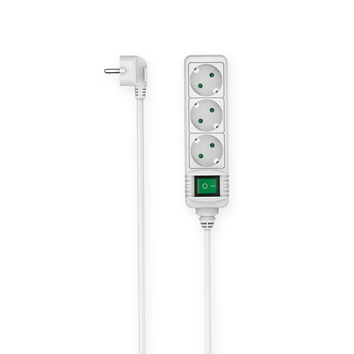 Hama Power Strip 3-way Switch White 1.4m ryhmässä KOTI, TALOUS JA PUUTARHA / Sähkö & Valaistus / Jatkojohdot @ TP E-commerce Nordic AB (C49449)