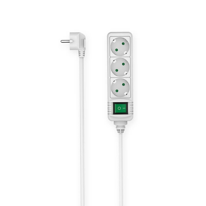 Hama Power Strip 3-way Switch White 3.0m ryhmässä KOTI, TALOUS JA PUUTARHA / Sähkö & Valaistus / Jatkojohdot @ TP E-commerce Nordic AB (C49450)