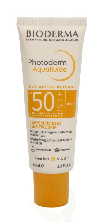 Bioderma Photoderm Aquafluide SPF50+ 40 ml Invisible Sensitive Skin ryhmässä KAUNEUS JA TERVEYS / Ihonhoito / Rusketus / Aurinkosuoja @ TP E-commerce Nordic AB (C49587)