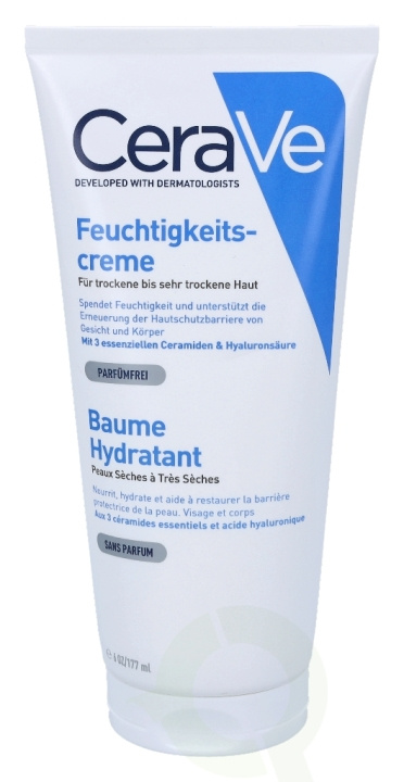 Cerave Moisturising Cream 177 ml For Dry To Very Dry Skin ryhmässä KAUNEUS JA TERVEYS / Ihonhoito / Kasvot / Päivävoide @ TP E-commerce Nordic AB (C49613)