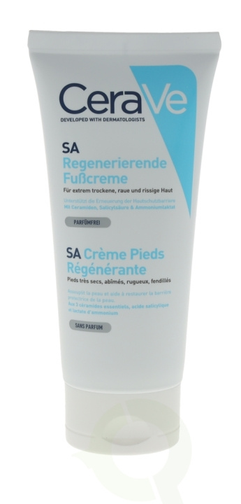 Cerave SA Renewing Foot Cream 88 ml For Very Dry, Rough, Bumpy Skin ryhmässä KAUNEUS JA TERVEYS / Manikyyri/Pedikyyri / Jalkahoito @ TP E-commerce Nordic AB (C49617)