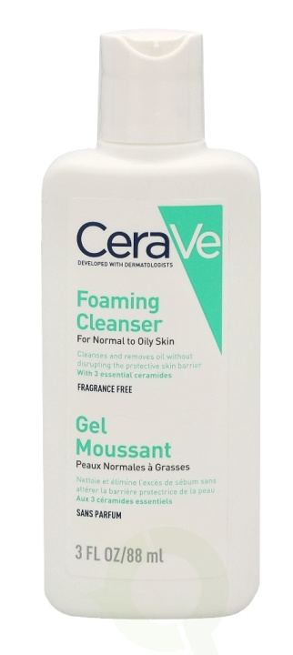 Cerave Foaming Cleanser 88 ml For Normal To Oily Skin ryhmässä KAUNEUS JA TERVEYS / Ihonhoito / Kasvot / Puhdistus @ TP E-commerce Nordic AB (C49618)