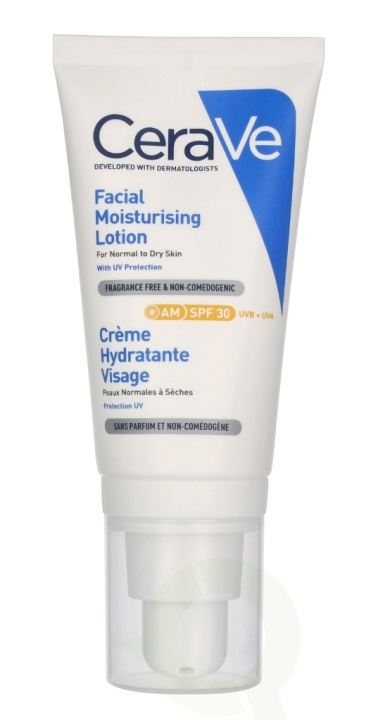 Cerave Moisturizing Face Cream SPF30 52 ml ryhmässä KAUNEUS JA TERVEYS / Ihonhoito / Kasvot / Päivävoide @ TP E-commerce Nordic AB (C49632)