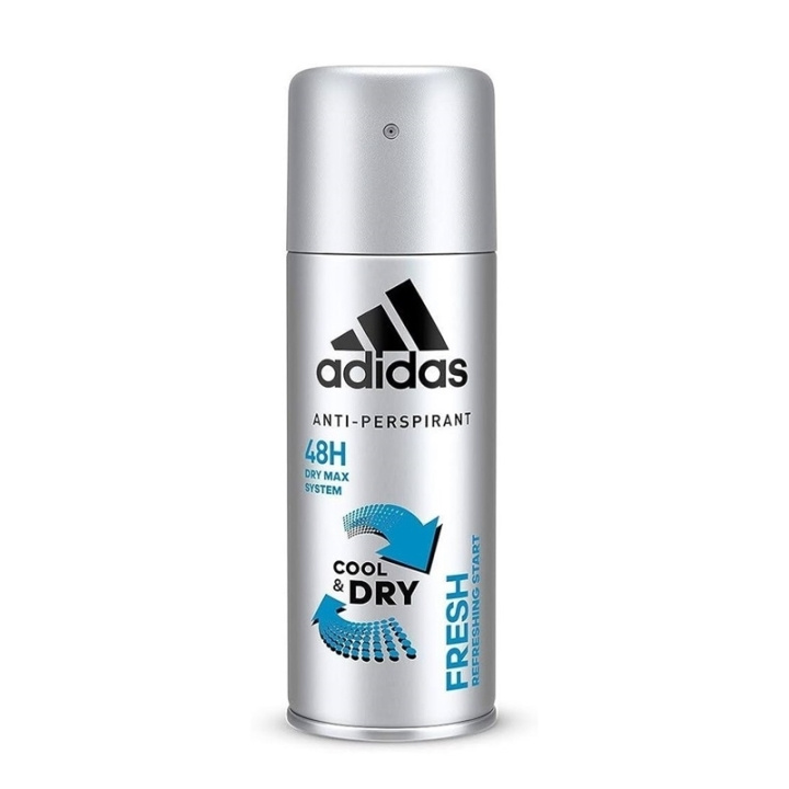 adidas Cool & Dry Fresh Deo Spray 150ml ryhmässä KAUNEUS JA TERVEYS / Tuoksut & Parfyymit / Deodorantit / Miesten deodorantit @ TP E-commerce Nordic AB (C49855)