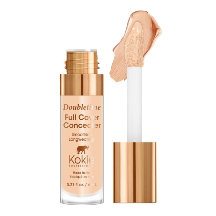 Kokie Cosmetics Kokie Doubletime Full Cover Concealer - 103 Tan Peach ryhmässä KAUNEUS JA TERVEYS / Meikit / Meikit Kasvot / Peitevoide @ TP E-commerce Nordic AB (C49866)