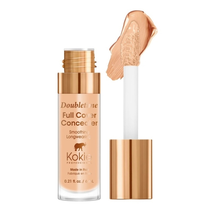 Kokie Cosmetics Kokie Doubletime Full Cover Concealer - 110 Medium Honey ryhmässä KAUNEUS JA TERVEYS / Meikit / Meikit Kasvot / Peitevoide @ TP E-commerce Nordic AB (C49871)