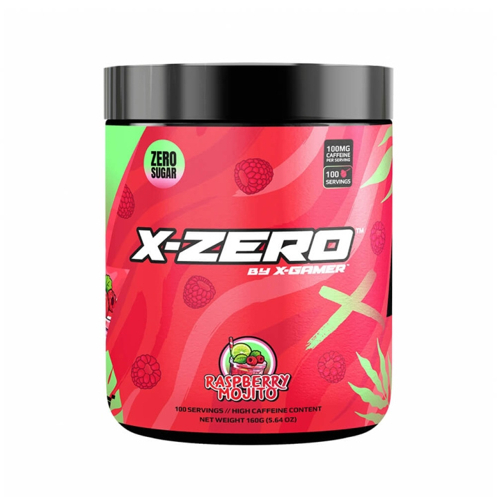 X-GAMER X-Zero 160 Gram Raspberry Mojito ryhmässä TIETOKOONET & TARVIKKEET / GAMING / Pelaajien energiajuomat @ TP E-commerce Nordic AB (C49929)