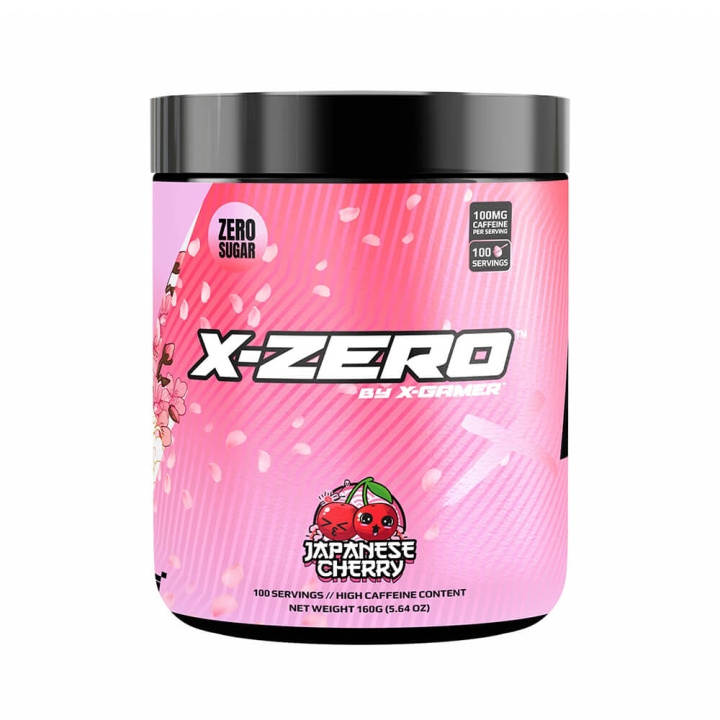 X-GAMER X-Zero 160 gram Japanese Cherry ryhmässä TIETOKOONET & TARVIKKEET / GAMING / Pelaajien energiajuomat @ TP E-commerce Nordic AB (C49930)
