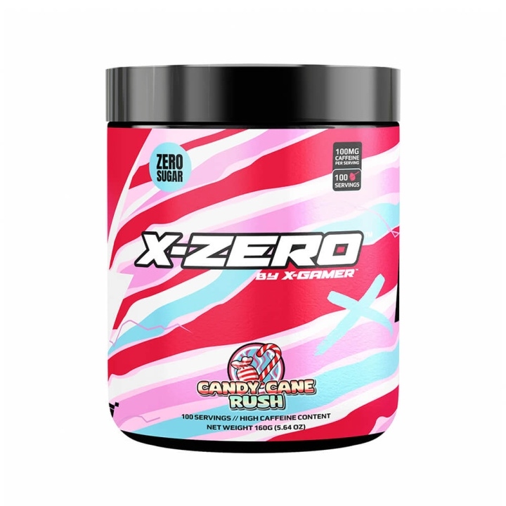 X-GAMER X-Zero 160 gram Candy Cane ryhmässä TIETOKOONET & TARVIKKEET / GAMING / Pelaajien energiajuomat @ TP E-commerce Nordic AB (C49933)