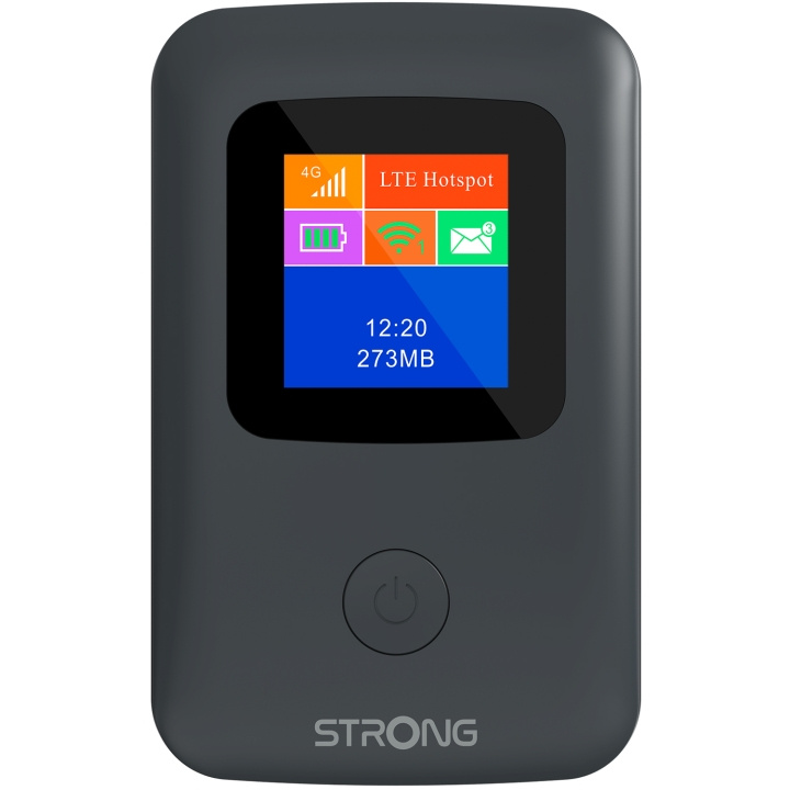 Strong 4G MiFi Hotspot WiFi 150 Mbit/s med display ryhmässä TIETOKOONET & TARVIKKEET / Verkko / Reititin @ TP E-commerce Nordic AB (C49968)
