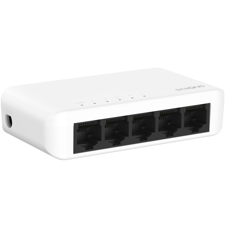 Strong 5-port Gigabitswitch Vit ryhmässä TIETOKOONET & TARVIKKEET / Verkko / Kytkimet / 10/100/1000Mbps @ TP E-commerce Nordic AB (C49974)