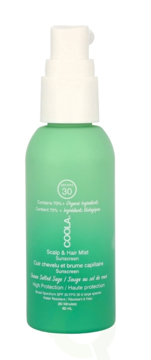 Coola Ocean Salted Sage Scalp & Hair Mist SPF30 59 ml ryhmässä KAUNEUS JA TERVEYS / Hiukset &Stailaus / Hiustenhoito / Hoitoainesuihke/Leave-in @ TP E-commerce Nordic AB (C49991)