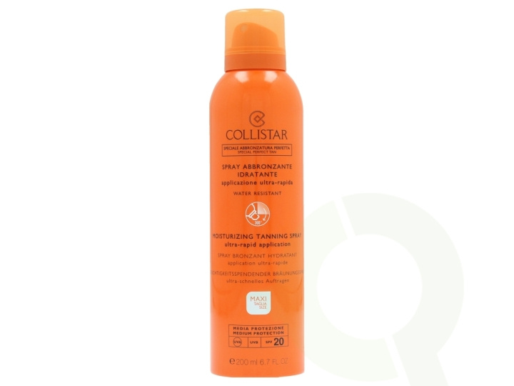 Collistar Moisturizing Tanning Spray SPF20 200 ml Medium Protection ryhmässä KAUNEUS JA TERVEYS / Ihonhoito / Rusketus / Itseruskettava @ TP E-commerce Nordic AB (C50026)