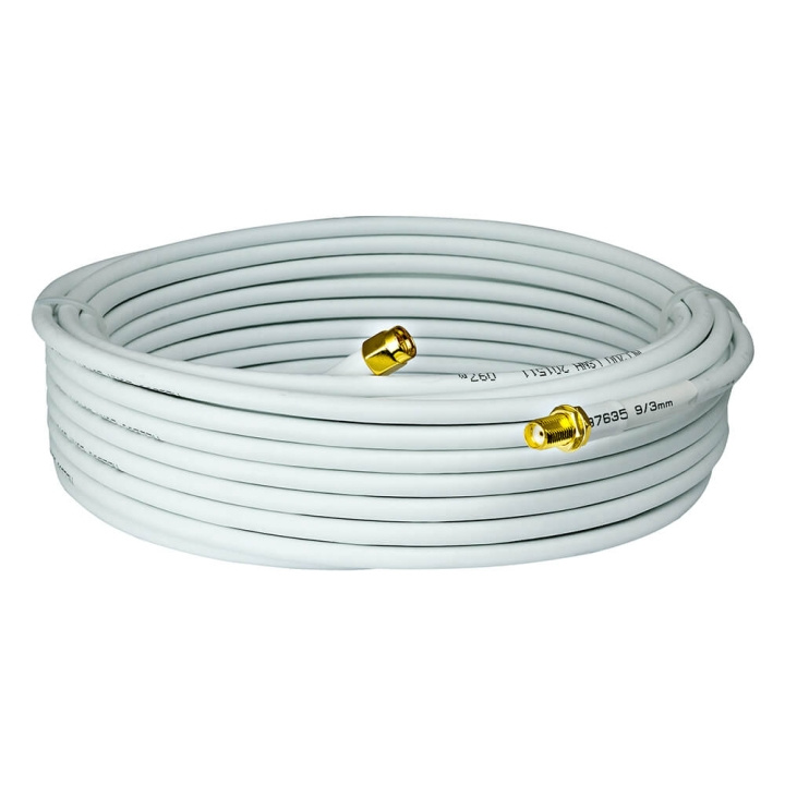 Televes Cable SM-010 SMA-SMA Male-Female 10.0m White ryhmässä KODINELEKTRONIIKKA / Kaapelit & Sovittimet / RCA / Kaapelit @ TP E-commerce Nordic AB (C50632)