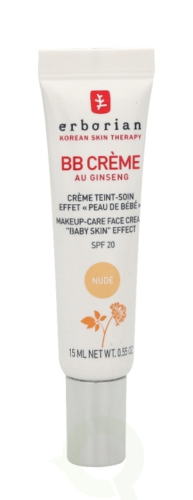 Erborian BB Cream Au Ginseng 5-In-1 Baby Skin Effect SPF20 15 ml Nude ryhmässä KAUNEUS JA TERVEYS / Ihonhoito / Kasvot / Päivävoide @ TP E-commerce Nordic AB (C51258)