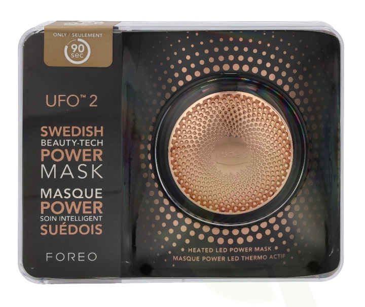 Foreo Ufo 2 Power Mask & Light Therapy - Black 1 Piece ryhmässä KAUNEUS JA TERVEYS / Ihonhoito / Kasvot / Ihonhoitovälineet @ TP E-commerce Nordic AB (C51405)