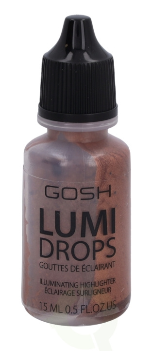 Gosh Lumi Drops Illuminating Highlighter 15 ml 006 Bronze ryhmässä KAUNEUS JA TERVEYS / Meikit / Meikit Kasvot / Contour/Highlight @ TP E-commerce Nordic AB (C51691)