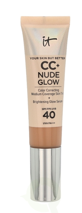 IT Cosmetics CC+ Nude Glow SPF40 32 ml Light Medium ryhmässä KAUNEUS JA TERVEYS / Ihonhoito / Kasvot / Päivävoide @ TP E-commerce Nordic AB (C51751)