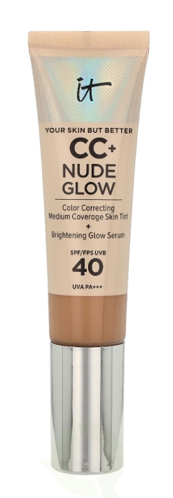 IT Cosmetics CC+ Nude Glow SPF40 32 ml Medium ryhmässä KAUNEUS JA TERVEYS / Ihonhoito / Kasvot / Sävyttävä kosteusvoide @ TP E-commerce Nordic AB (C51752)