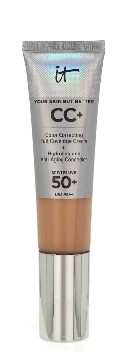 IT Cosmetics CC+ Color Corr. Full Coverage Cream SPF50 32 ml Neutral Medium ryhmässä KAUNEUS JA TERVEYS / Ihonhoito / Kasvot / Päivävoide @ TP E-commerce Nordic AB (C51756)