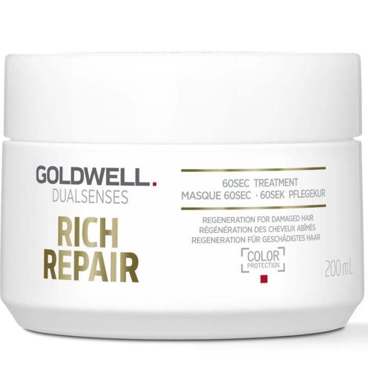 Goldwell Dualsenses Rich Repair 60sec Treatment 200ml ryhmässä KAUNEUS JA TERVEYS / Hiukset &Stailaus / Hiustenhoito / Hiusnaamio @ TP E-commerce Nordic AB (C51966)