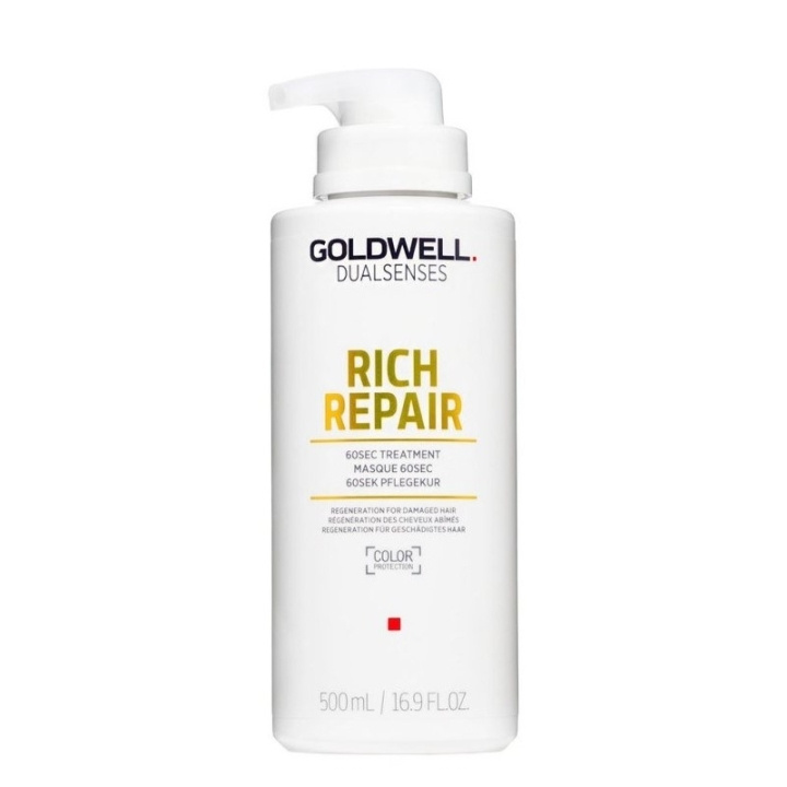 Goldwell Dualsenses Rich Repair 60sec Treatment 500ml ryhmässä KAUNEUS JA TERVEYS / Hiukset &Stailaus / Hiustenhoito / Hiusnaamio @ TP E-commerce Nordic AB (C51969)