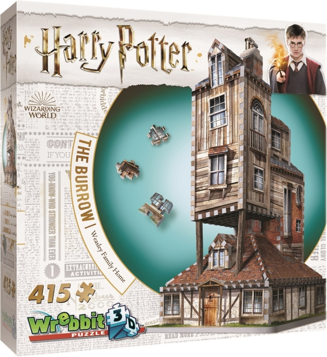 Wizarding World: Harry Potter Wrebbit The Burrow 3D -palapeli ryhmässä URHEILU, VAPAA-AIKA JA HARRASTUS / Harrastus / Palapeli @ TP E-commerce Nordic AB (C52021)