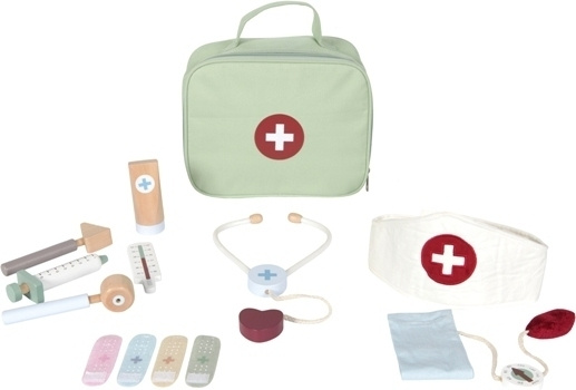 Little Dutch Puinen lääkärisetti, 13 osaa ryhmässä LELUT, TUOTTEET LAPSILLE JA VAUVOILLE / Leikkikalut, Askartelu &Pelit / Pieni koti ja roolileikki @ TP E-commerce Nordic AB (C52026)