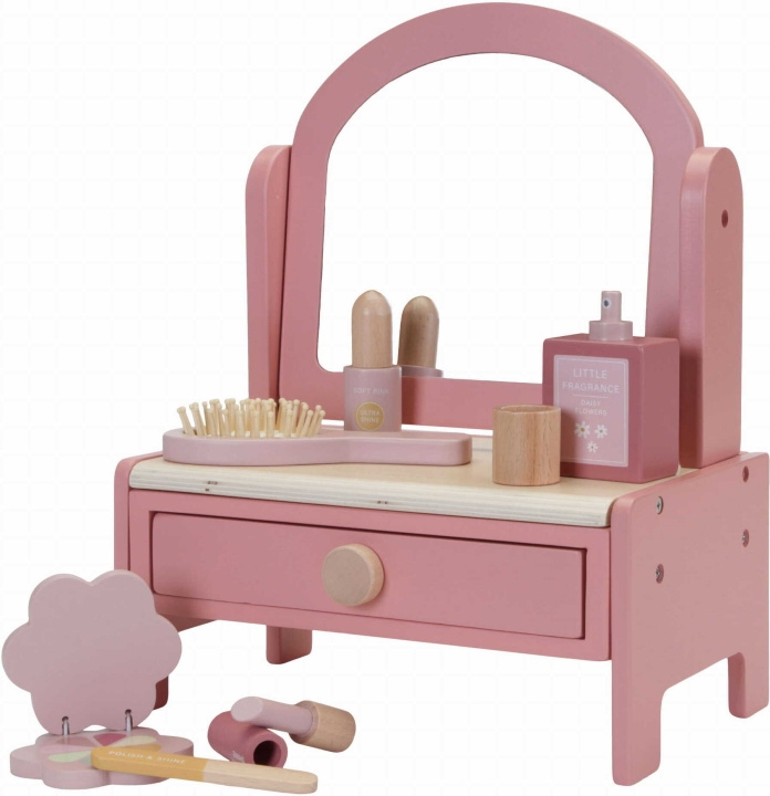 Little Dutch kauneuspöytä, pinkki ryhmässä LELUT, TUOTTEET LAPSILLE JA VAUVOILLE / Leikkikalut, Askartelu &Pelit / Pieni koti ja roolileikki @ TP E-commerce Nordic AB (C52071)