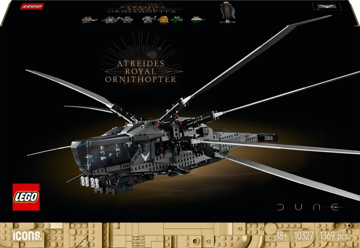 LEGO Icons 10327 - Dyyni Atreides Royal Ornithopter ryhmässä LELUT, TUOTTEET LAPSILLE JA VAUVOILLE / Leikkikalut, Askartelu &Pelit / Rakennuslelut / Lego @ TP E-commerce Nordic AB (C52127)