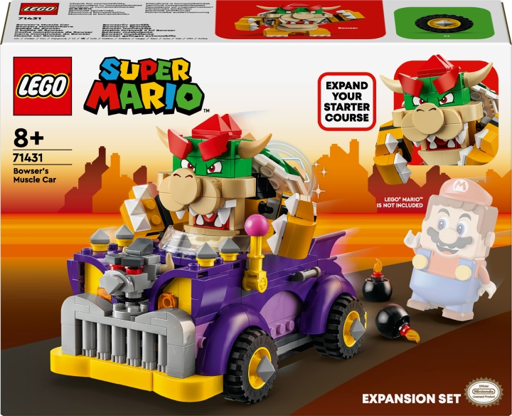LEGO Super Mario 71431 - Bowserin muskeliauto ‑laajennussarja ryhmässä LELUT, TUOTTEET LAPSILLE JA VAUVOILLE / Leikkikalut, Askartelu &Pelit / Rakennuslelut / Lego @ TP E-commerce Nordic AB (C52134)