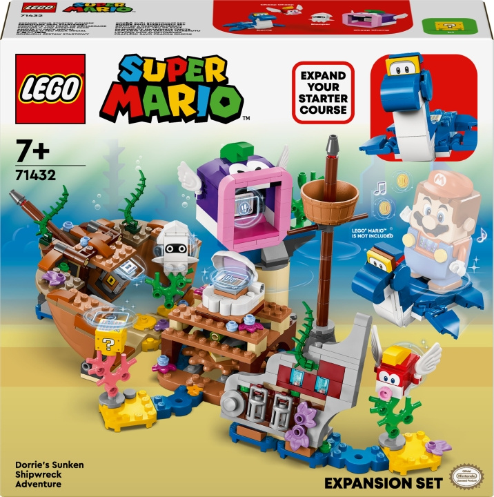 LEGO Super Mario 71432 - Dorrien seikkailu uponneella laivanhylyllä ‑laajennussarja ryhmässä LELUT, TUOTTEET LAPSILLE JA VAUVOILLE / Leikkikalut, Askartelu &Pelit / Rakennuslelut / Lego @ TP E-commerce Nordic AB (C52135)