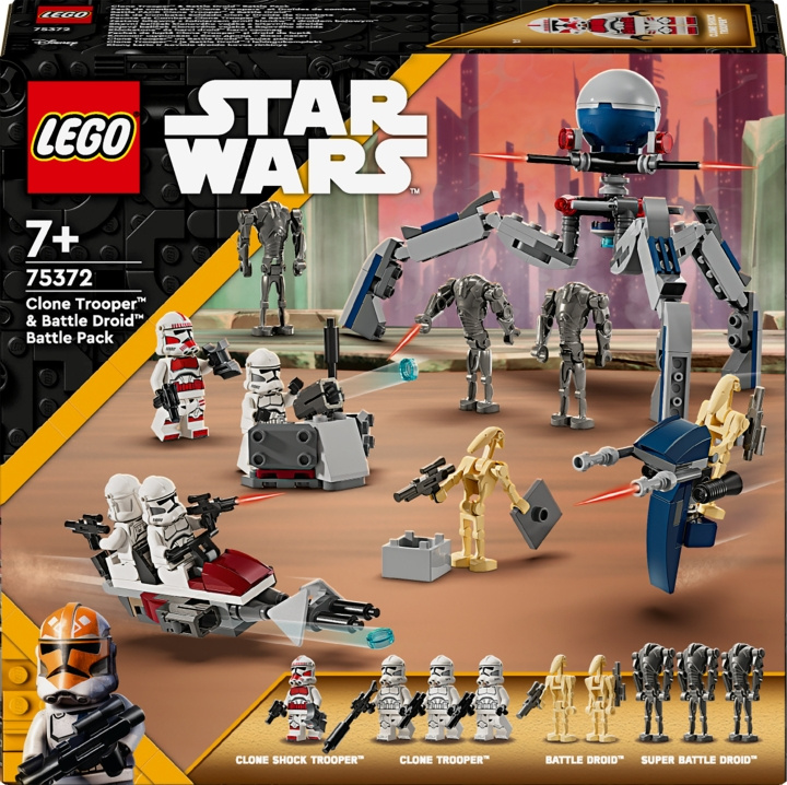LEGO Star Wars 75372 - Kloonisoturin ja taisteludroidin taistelupakkaus ryhmässä LELUT, TUOTTEET LAPSILLE JA VAUVOILLE / Leikkikalut, Askartelu &Pelit / Rakennuslelut / Lego @ TP E-commerce Nordic AB (C52150)