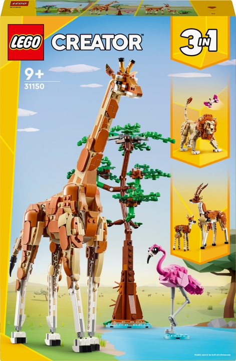 LEGO Creator 31150 - Safarin villieläimet ryhmässä LELUT, TUOTTEET LAPSILLE JA VAUVOILLE / Leikkikalut, Askartelu &Pelit / Rakennuslelut / Lego @ TP E-commerce Nordic AB (C52166)