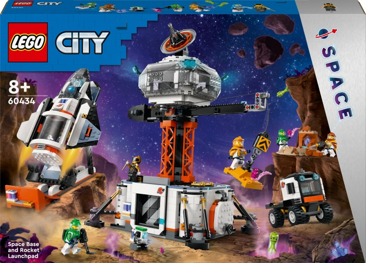 LEGO City Space 60434 - Avaruusasema ja raketin laukaisualusta ryhmässä LELUT, TUOTTEET LAPSILLE JA VAUVOILLE / Leikkikalut, Askartelu &Pelit / Rakennuslelut / Lego @ TP E-commerce Nordic AB (C52187)