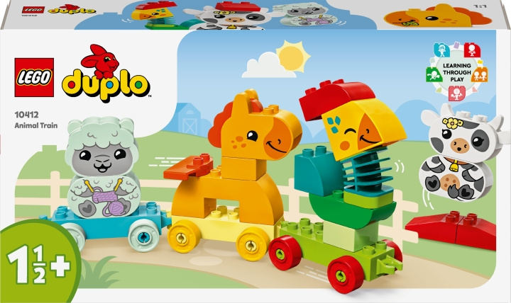 LEGO DUPLO My First 10412 - Eläinjuna ryhmässä LELUT, TUOTTEET LAPSILLE JA VAUVOILLE / Leikkikalut, Askartelu &Pelit / Rakennuslelut / Lego @ TP E-commerce Nordic AB (C52195)